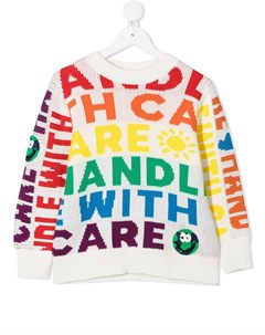 Джемпер Handle With Care вязки интарсия Stella mccartney kids