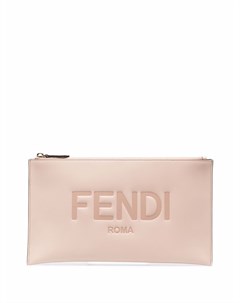 Клатч с тисненым логотипом Fendi