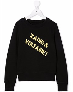 Толстовка с логотипом Zadig & voltaire kids