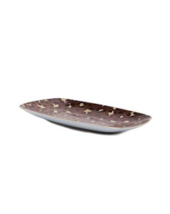 Прямоугольная тарелка с леопардовым узором L'objet