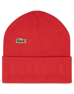 Шапка бини из коллаборации с Lacoste Supreme