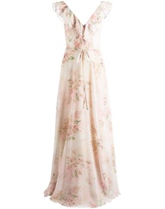 Платье Desio с оборками и цветочным принтом Marchesa notte bridesmaids