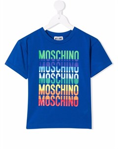 Футболка с логотипом Moschino kids