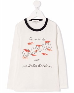 Футболка с графичным принтом Lanvin enfant