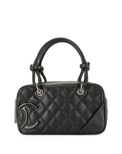 Стеганая сумка тоут Cambon 2006 го года с логотипом CC Chanel pre-owned