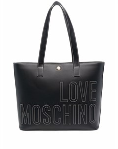 Сумка тоут из искусственной кожи с нашивкой логотипом Love moschino