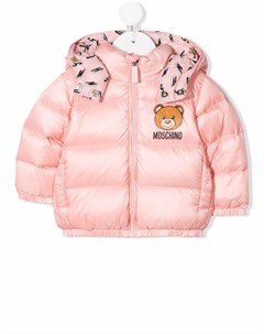 Пуховик с логотипом Moschino kids