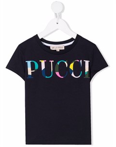 Футболка с логотипом Emilio pucci junior