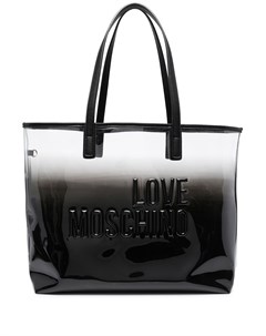 Сумка тоут с тиснением Love moschino