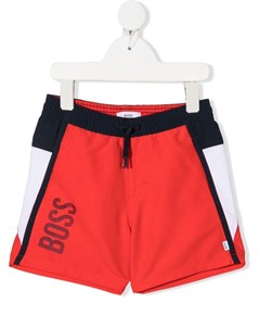 Плавки шорты в стиле колор блок с логотипом Boss kidswear