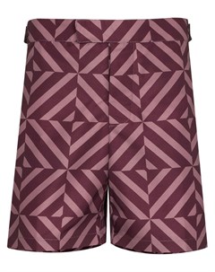 Плавки шорты Angra с геометричным принтом Frescobol carioca