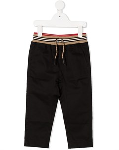 Спортивные брюки с отделкой Icon Stripe Burberry kids