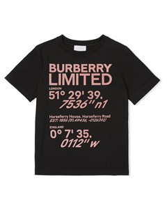 Футболка с принтом Burberry kids