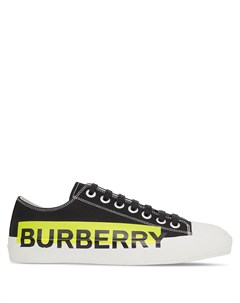 Кеды с логотипом и декоративной строчкой Burberry