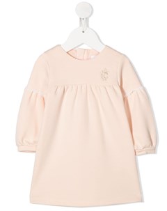 Платье с вышитым логотипом Chloé kids