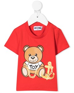 Футболка с принтом Teddy Moschino kids