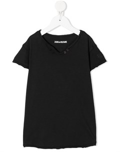 Футболка с короткими рукавами и логотипом Zadig & voltaire kids