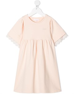 Платье с вышитым логотипом Chloé kids