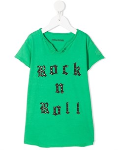 Футболка Rock n Roll с заклепками Zadig & voltaire kids