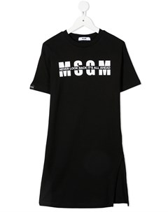 Платье футболка с логотипом Msgm kids