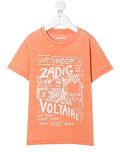 Футболка с принтом Concert Zadig & voltaire kids