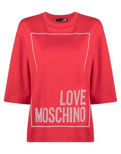 Футболка с логотипом Love moschino