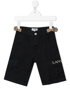 Шорты карго с вышитым логотипом Lanvin enfant