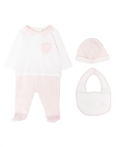 Двухцветный комбинезон для новорожденного Fendi kids