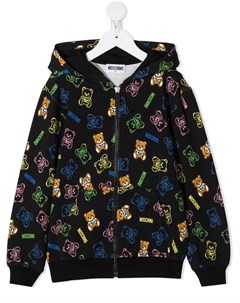 Худи на молнии с принтом Teddy Bear Moschino kids