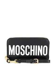 Кошелек на молнии с логотипом Moschino