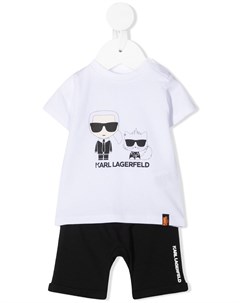 Спортивный костюм с принтом Karl Choupette Karl lagerfeld kids