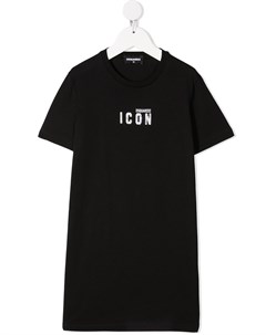 Платье футболка с принтом Icon Dsquared2 kids