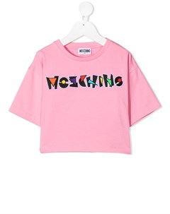 Футболка с логотипом Moschino kids