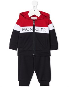 Спортивный костюм в стиле колор блок с логотипом Moncler enfant