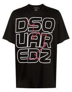 Футболка Techno Leaf с круглым вырезом Dsquared2