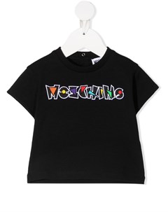 Футболка с короткими рукавами и логотипом Moschino kids