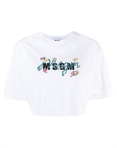 Футболка с логотипом Msgm