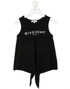 Топ с логотипом и завязками Givenchy kids