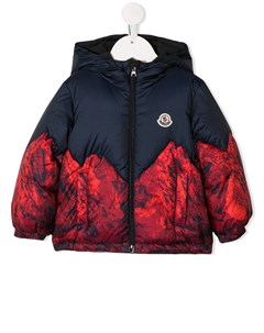 Пуховик с принтом Moncler enfant