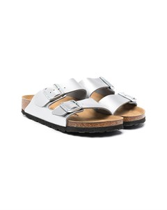 Шлепанцы с эффектом металлик Birkenstock kids