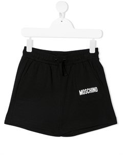 Шорты из джерси с логотипом Moschino kids