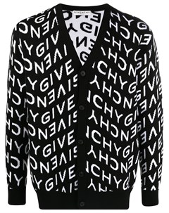 Кардиган вязки интарсия с логотипом Givenchy