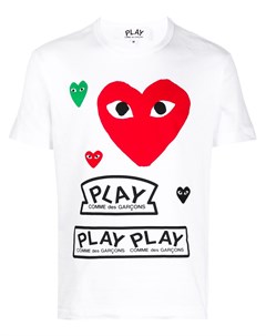 Футболка с логотипом Comme des garçons play