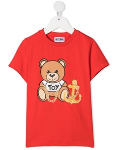 Футболка с принтом Teddy Anchor Moschino kids