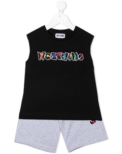 Спортивный костюм с вышитым логотипом Moschino kids