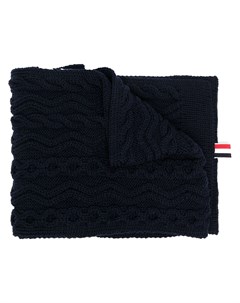 Фактурный шарф с полосками 4 Bar Thom browne