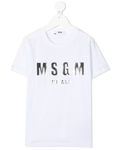 Футболка с логотипом Msgm kids