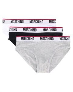 Комплект из трех трусов брифов Moschino