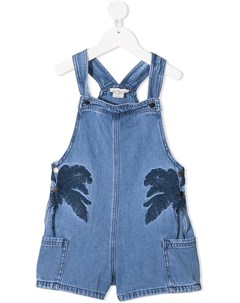 Джинсовый комбинезон с вышивкой Stella mccartney kids