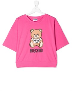 Футболка Teddy с логотипом Moschino kids